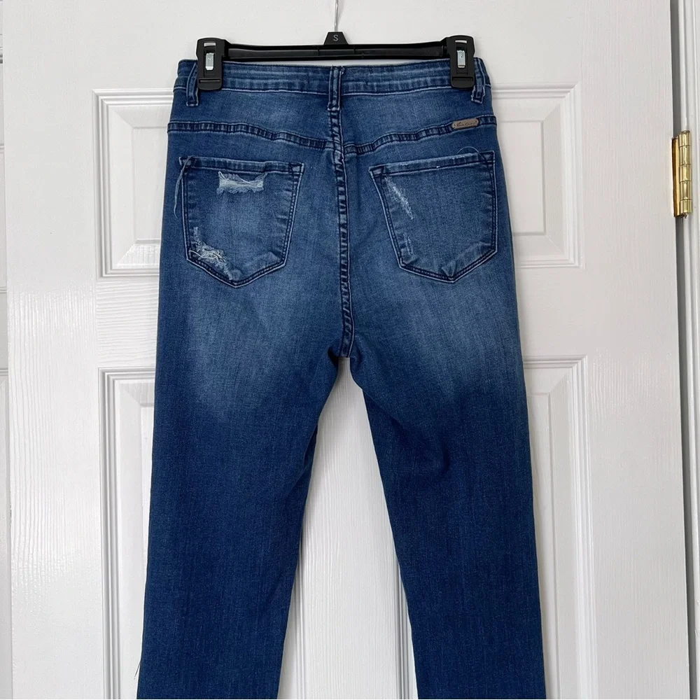 KanCan Estilo high rise raw hem cotton jeans 27